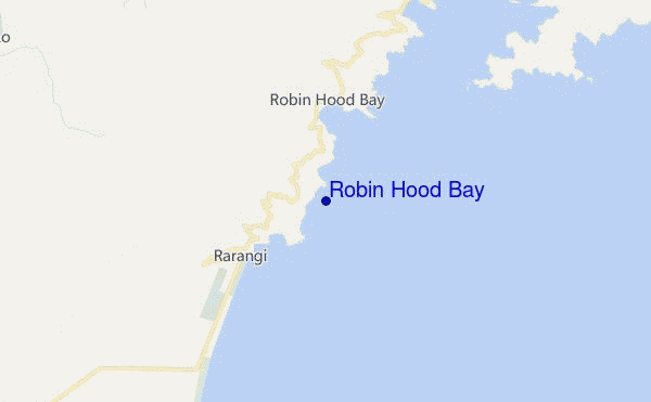 locatiekaart van Robin Hood Bay