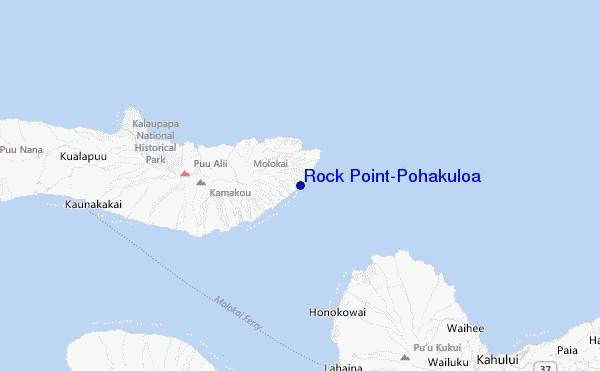 Rock Point/Pohakuloa Location Map