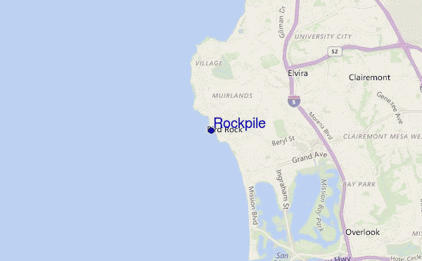 locatiekaart van Rockpile