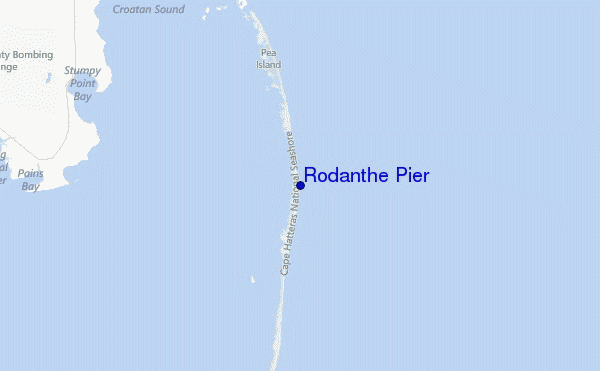 Rodanthe Pier Location Map