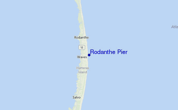 locatiekaart van Rodanthe Pier