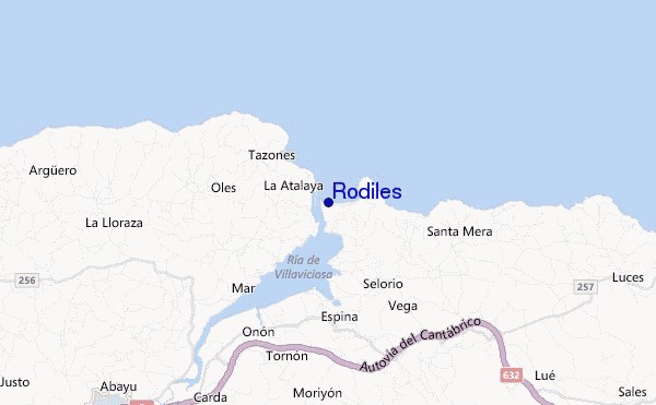 locatiekaart van Rodiles
