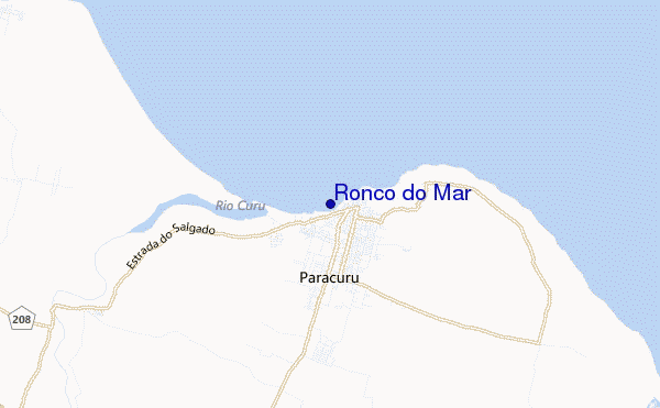 locatiekaart van Ronco do Mar