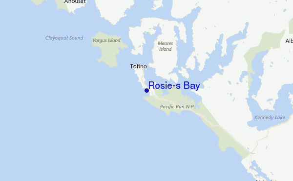 Rosie's Bay Location Map