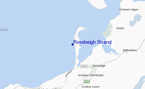 locatiekaart van Rossbeigh Strand