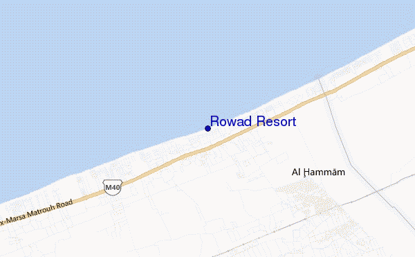 locatiekaart van Rowad Resort