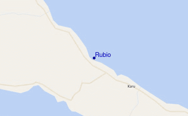 locatiekaart van Rubio