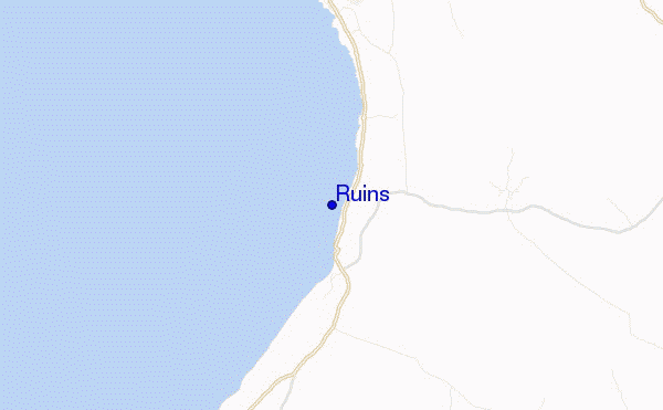 locatiekaart van Ruins