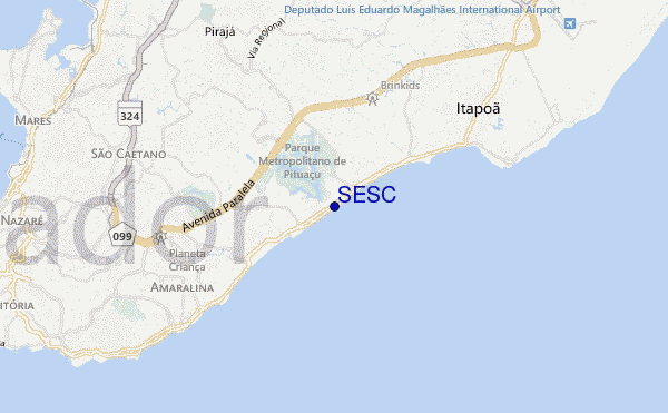 locatiekaart van SESC