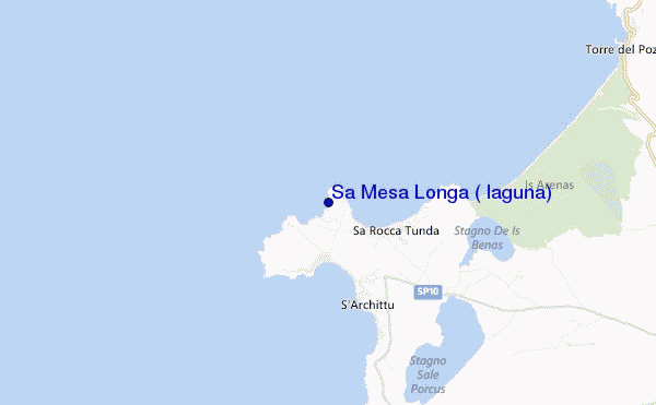 locatiekaart van Sa Mesa Longa ( laguna)