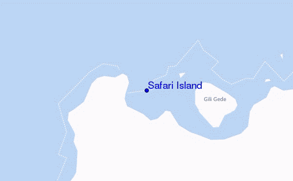 locatiekaart van Safari Island
