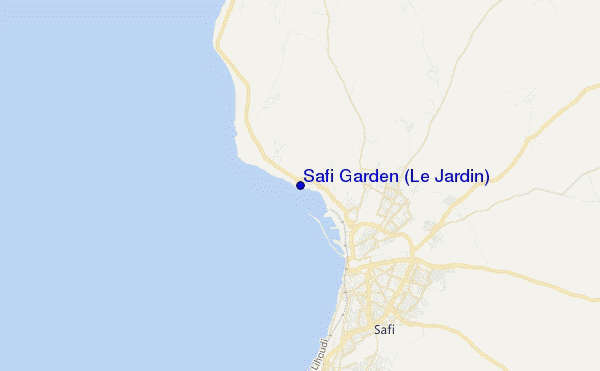 locatiekaart van Safi Garden (Le Jardin)