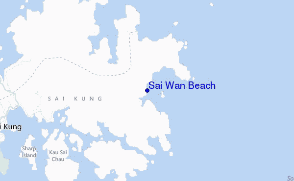 locatiekaart van Sai Wan Beach