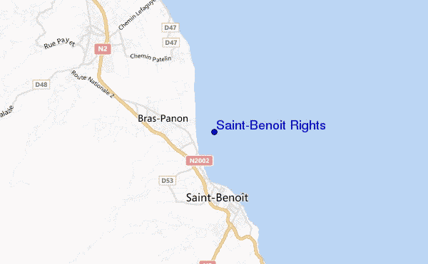 locatiekaart van Saint-Benoit Rights