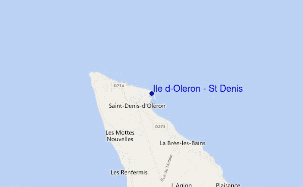 locatiekaart van Ile d'Oleron - St Denis