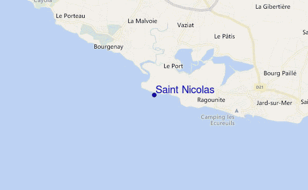 locatiekaart van Saint Nicolas