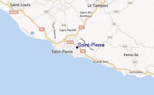 locatiekaart van Saint-Pierre