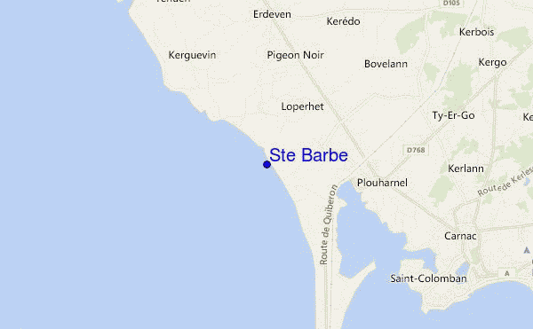 locatiekaart van Ste Barbe