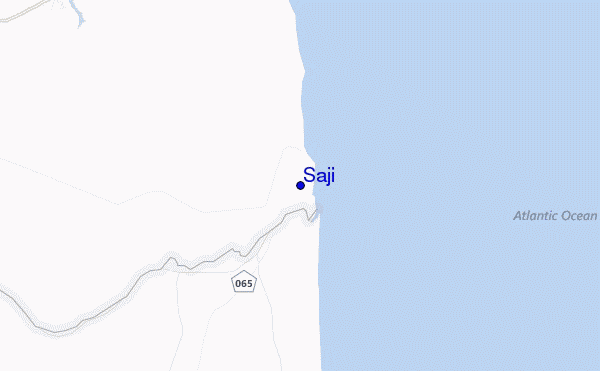 locatiekaart van Saji