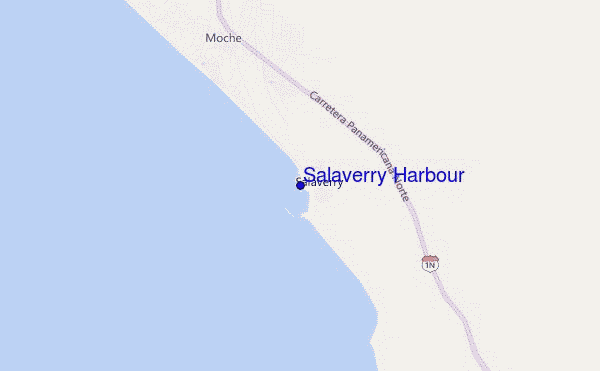 locatiekaart van Salaverry Harbour