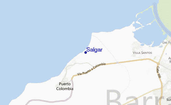 locatiekaart van Salgar