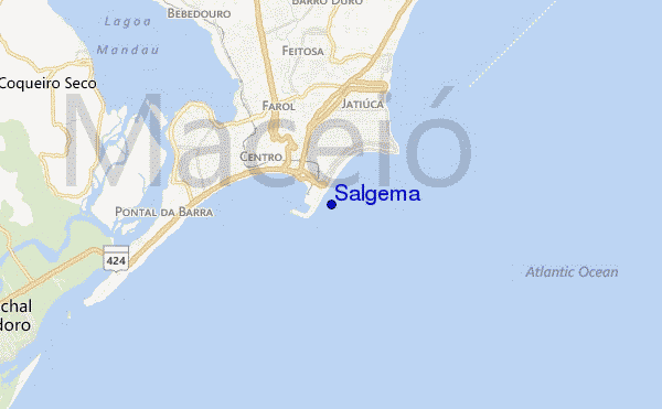 locatiekaart van Salgema