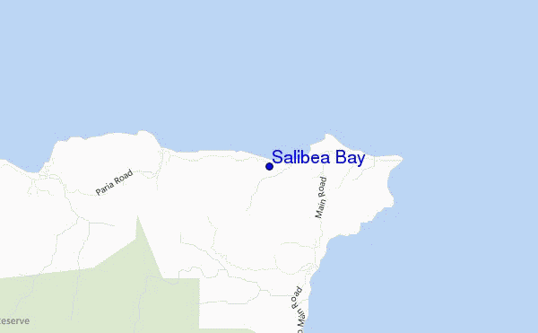 locatiekaart van Salibea Bay