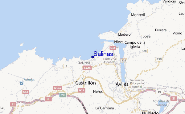 locatiekaart van Salinas