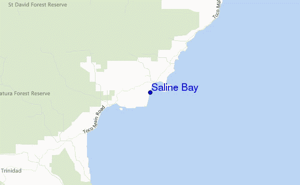 locatiekaart van Saline Bay