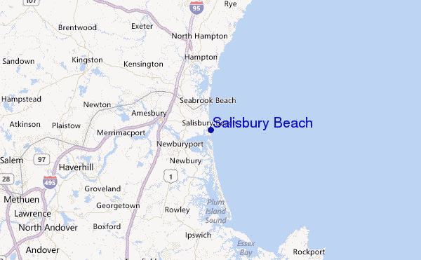 Salisbury Beach Location Map