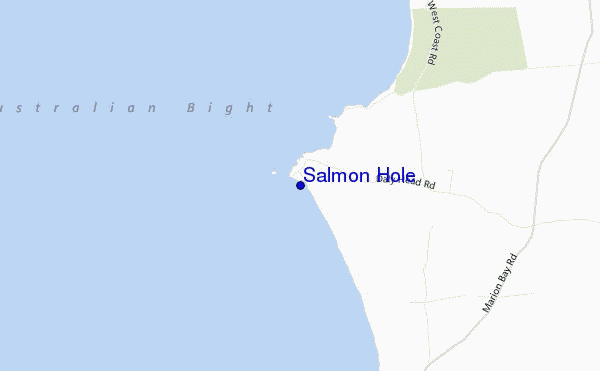 locatiekaart van Salmon Hole