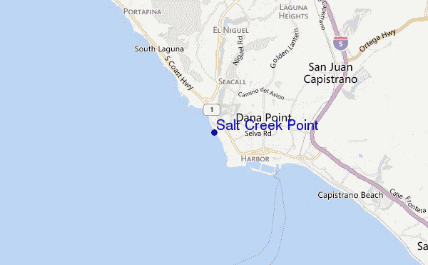 locatiekaart van Salt Creek Point