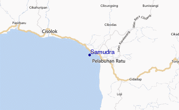 locatiekaart van Samudra