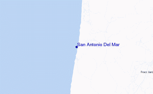 locatiekaart van San Antonio Del Mar