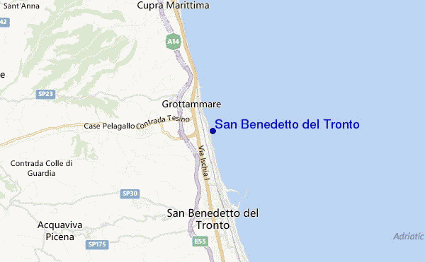locatiekaart van San Benedetto del Tronto