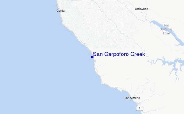 San Carpoforo Creek Location Map