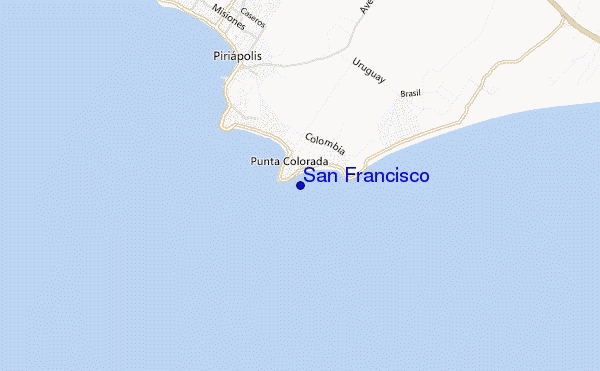 locatiekaart van San Francisco