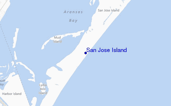 locatiekaart van San Jose Island