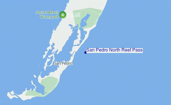locatiekaart van San Pedro North Reef Pass