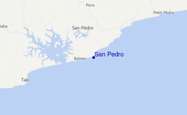 locatiekaart van San Pedro