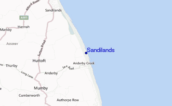 locatiekaart van Sandilands