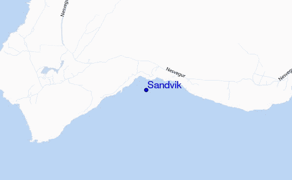 locatiekaart van Sandvik