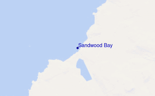 locatiekaart van Sandwood Bay
