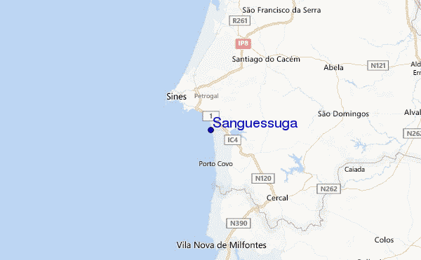 Sanguessuga Location Map
