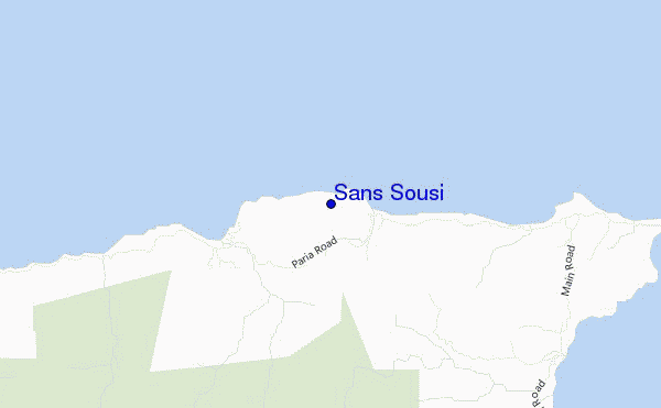 locatiekaart van Sans Sousi