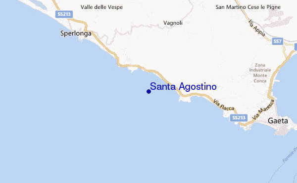 locatiekaart van Santa Agostino