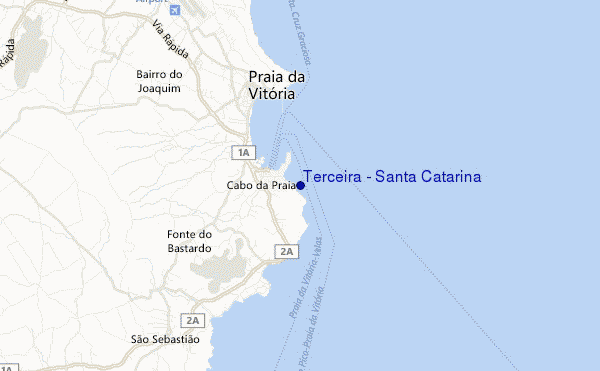 locatiekaart van Terceira - Santa Catarina