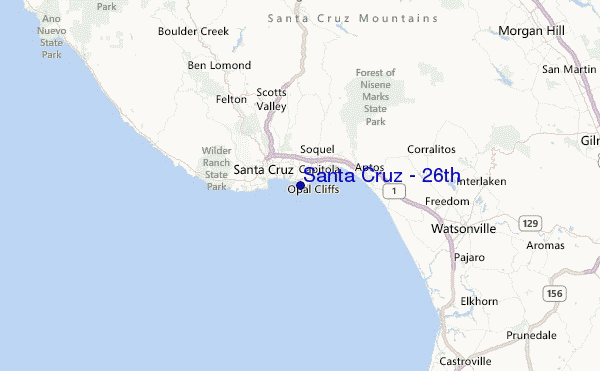 Santa Cruz - 26th Location Map