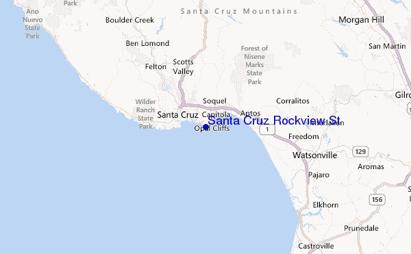 Santa Cruz Rockview Street Location Map
