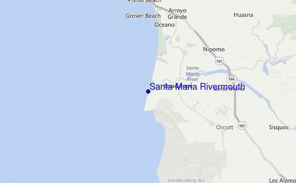 Santa Maria Rivermouth Location Map